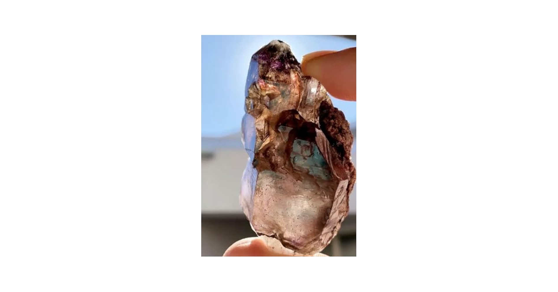 アメジストスーパーセブン　骸骨水晶　アメジストエレスチャル　原石　天然石 冥想 アメジストエレスチャル（スーパーセブン）原石ポリッシュ